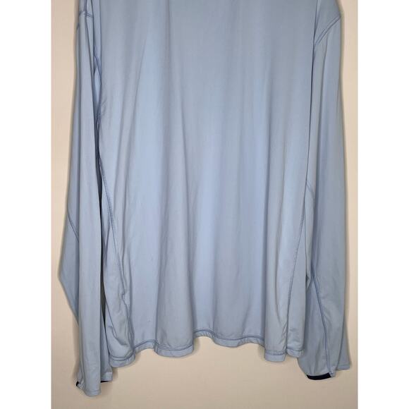 Greyson Tate Mockneck 1/4 Zip Pine Tree Performance Shirt Wolf Blue Mens Size XL - Picture 10 of 10